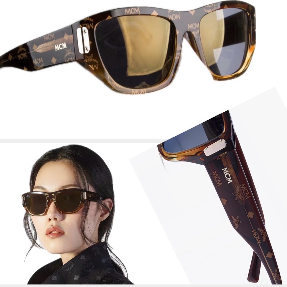 Authentic MCM square monogram sunglasses